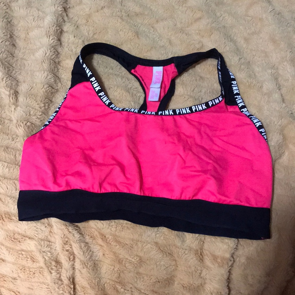 Pink sports bra !